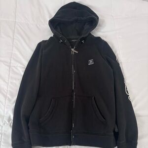 Black Zip-Up Hoodie